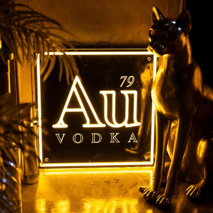Au Vodka LED Logo Sign - Limited Edition