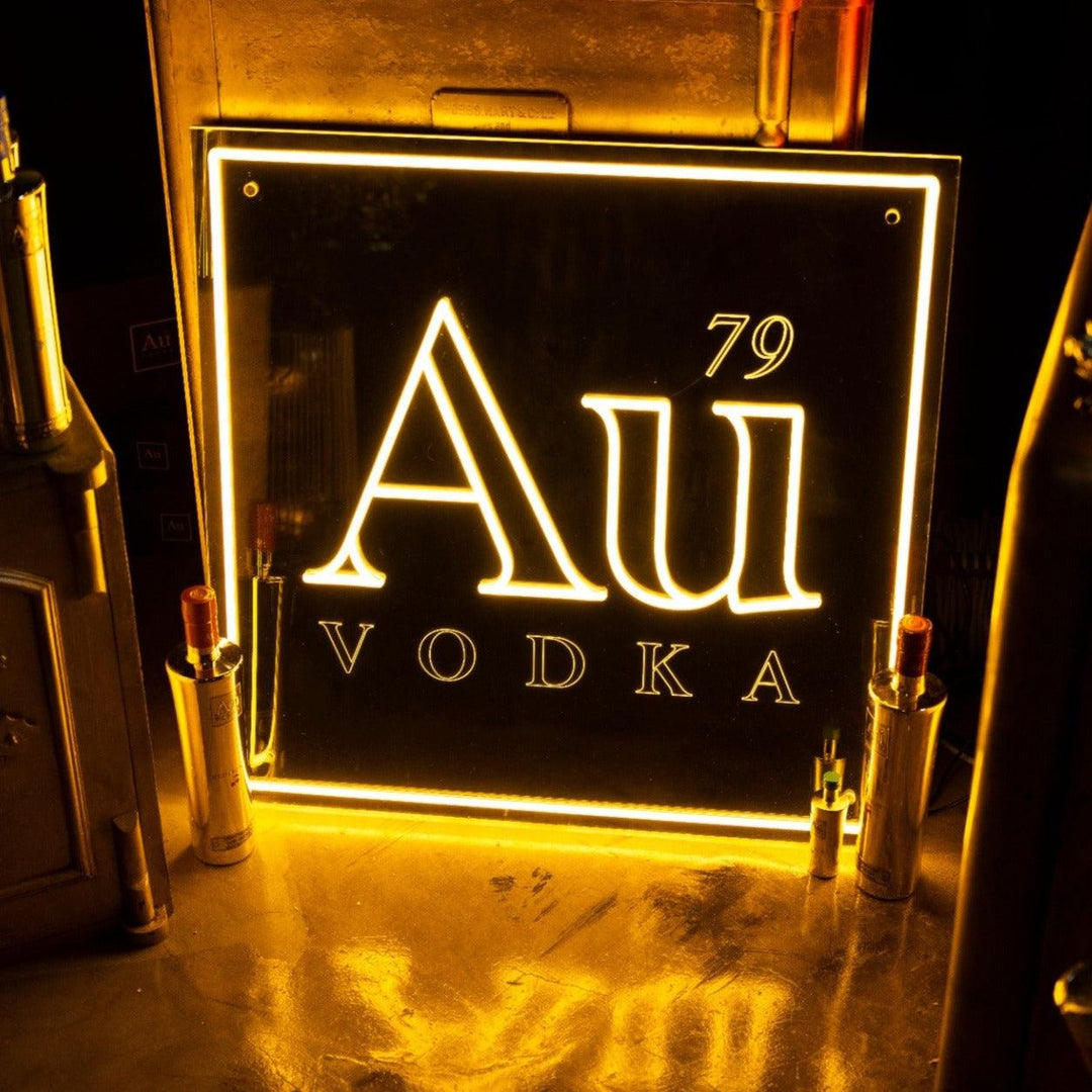 Au Vodka LED Logo Sign - Limited Edition
